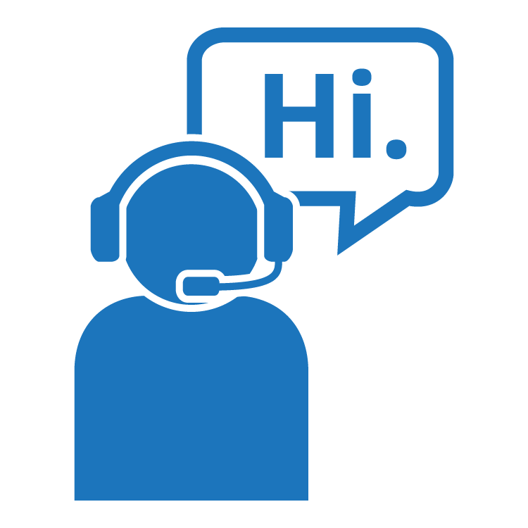 Customer Service Icon Hi_blue